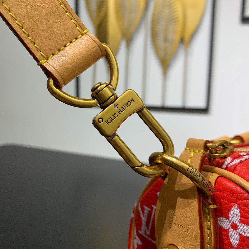 Louis Vuitton Speedy P9 Bandoulière 25 Bag M24425 Red Soft calfskin
