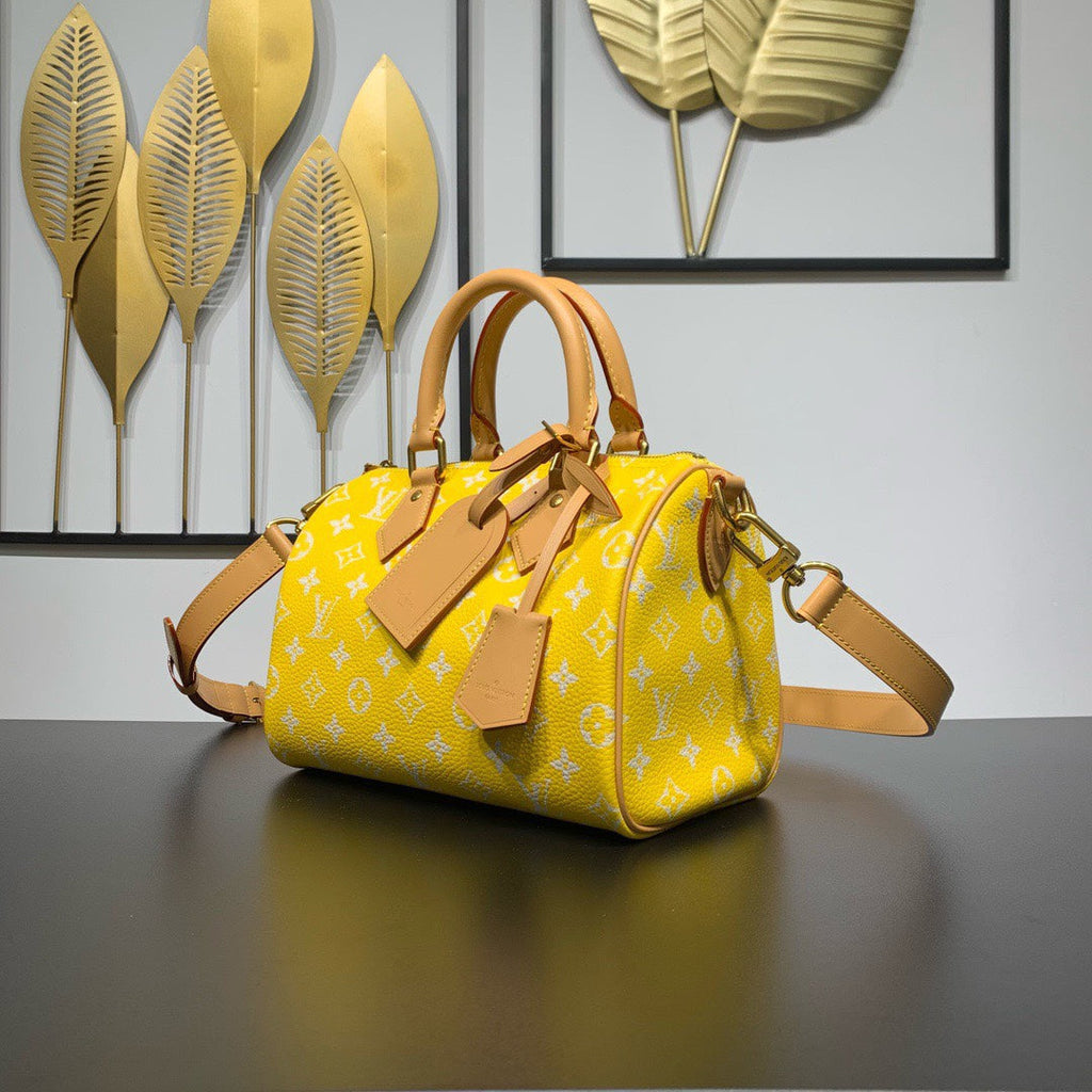 Louis Vuitton Speedy P9 Bandoulière 25 Bag M24426 Yellow Soft calfskin