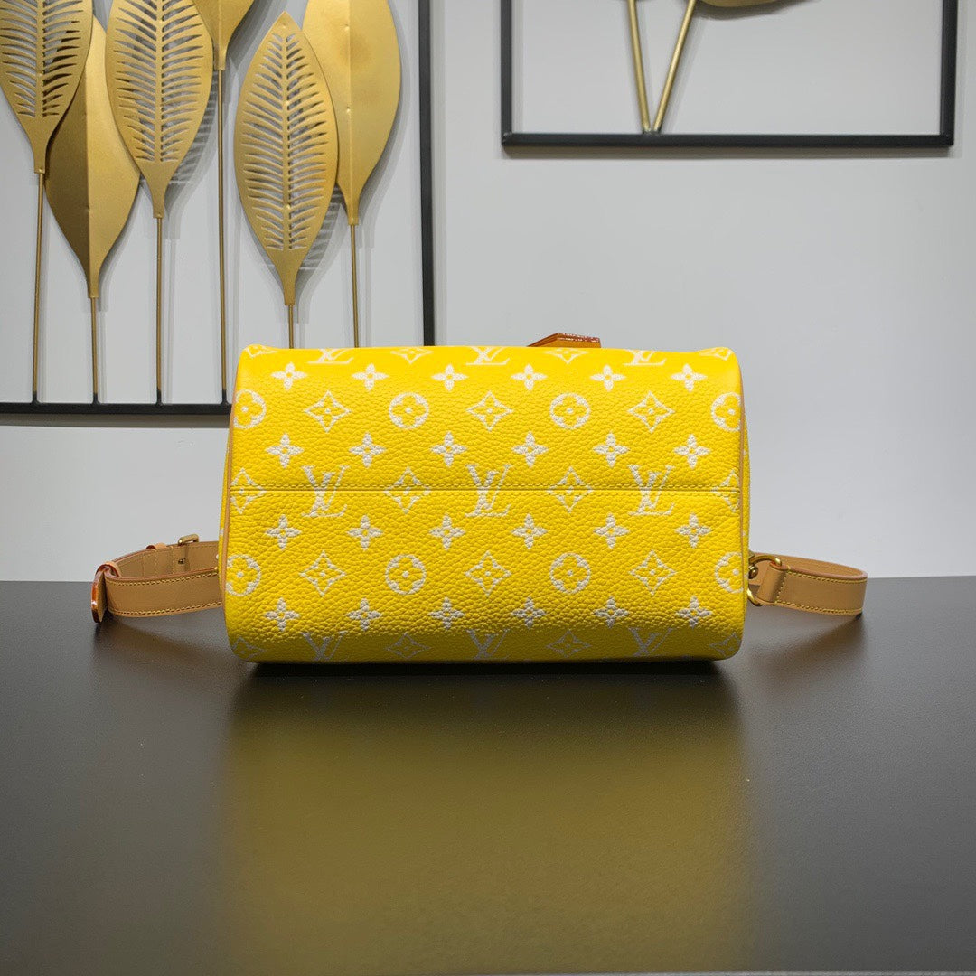 Louis Vuitton Speedy P9 Bandoulière 25 Bag M24426 Yellow Soft calfskin