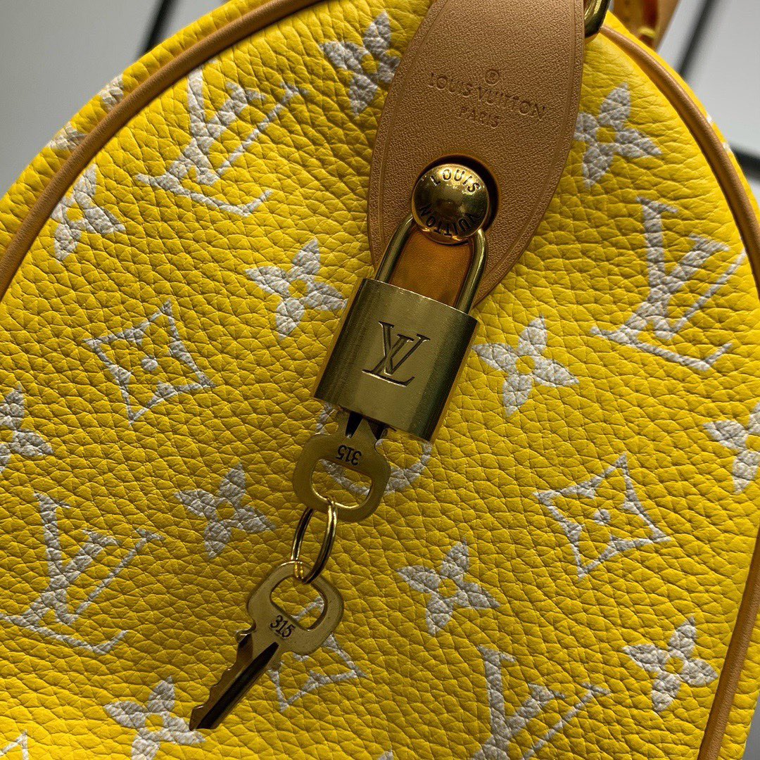 Louis Vuitton Speedy P9 Bandoulière 25 Bag M24426 Yellow Soft calfskin