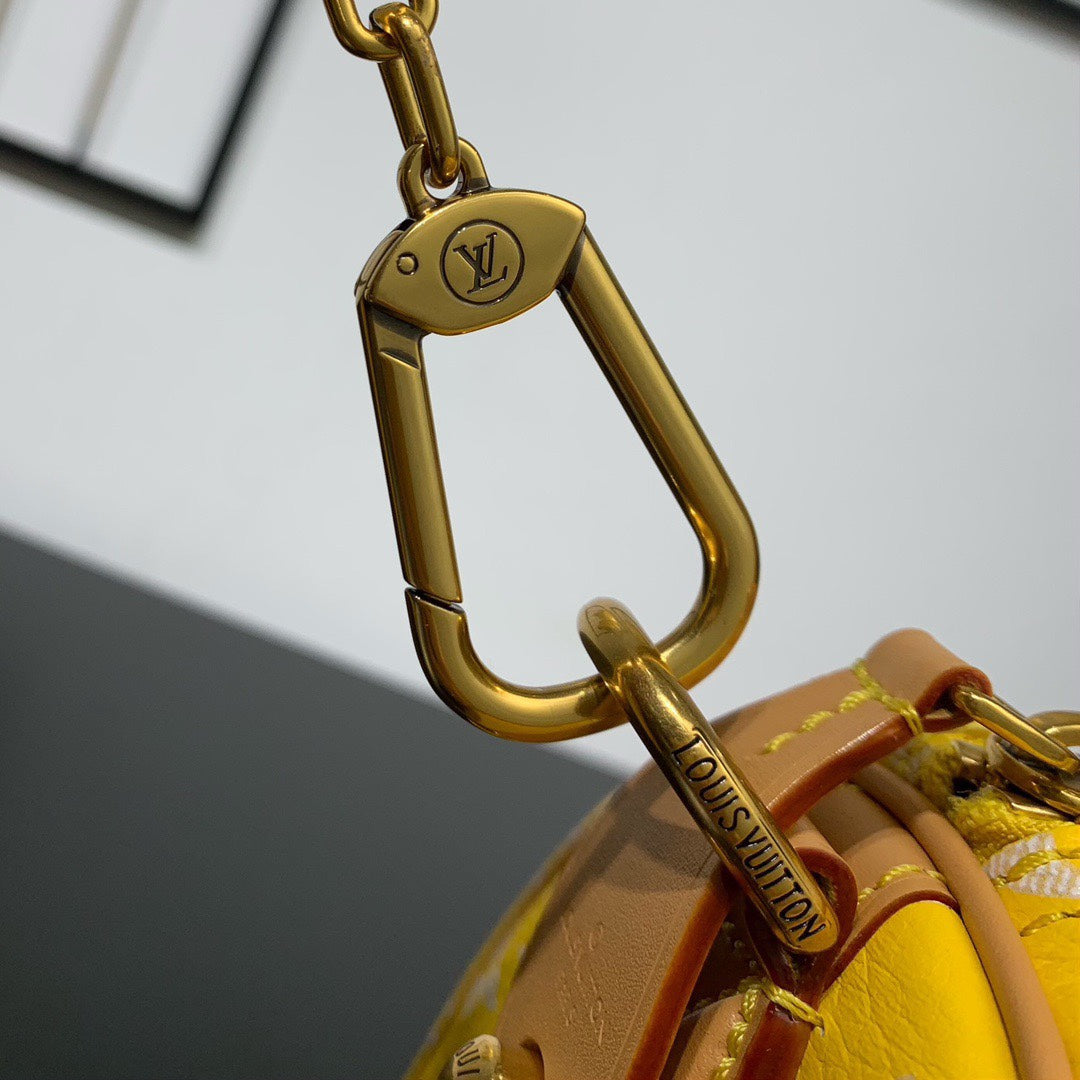 Louis Vuitton Speedy P9 Bandoulière 25 Bag M24426 Yellow Soft calfskin