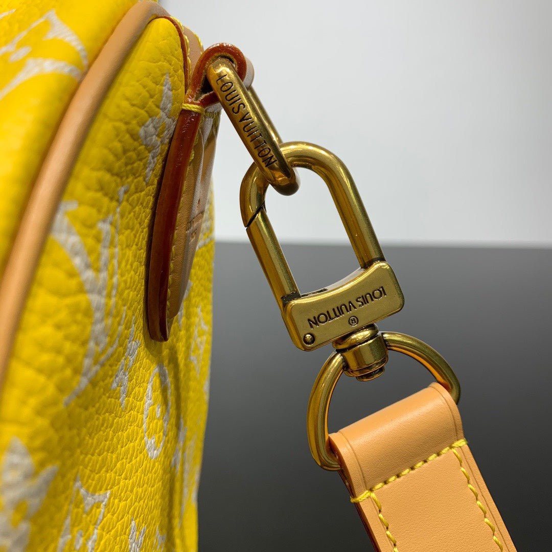 Louis Vuitton Speedy P9 Bandoulière 25 Bag M24426 Yellow Soft calfskin