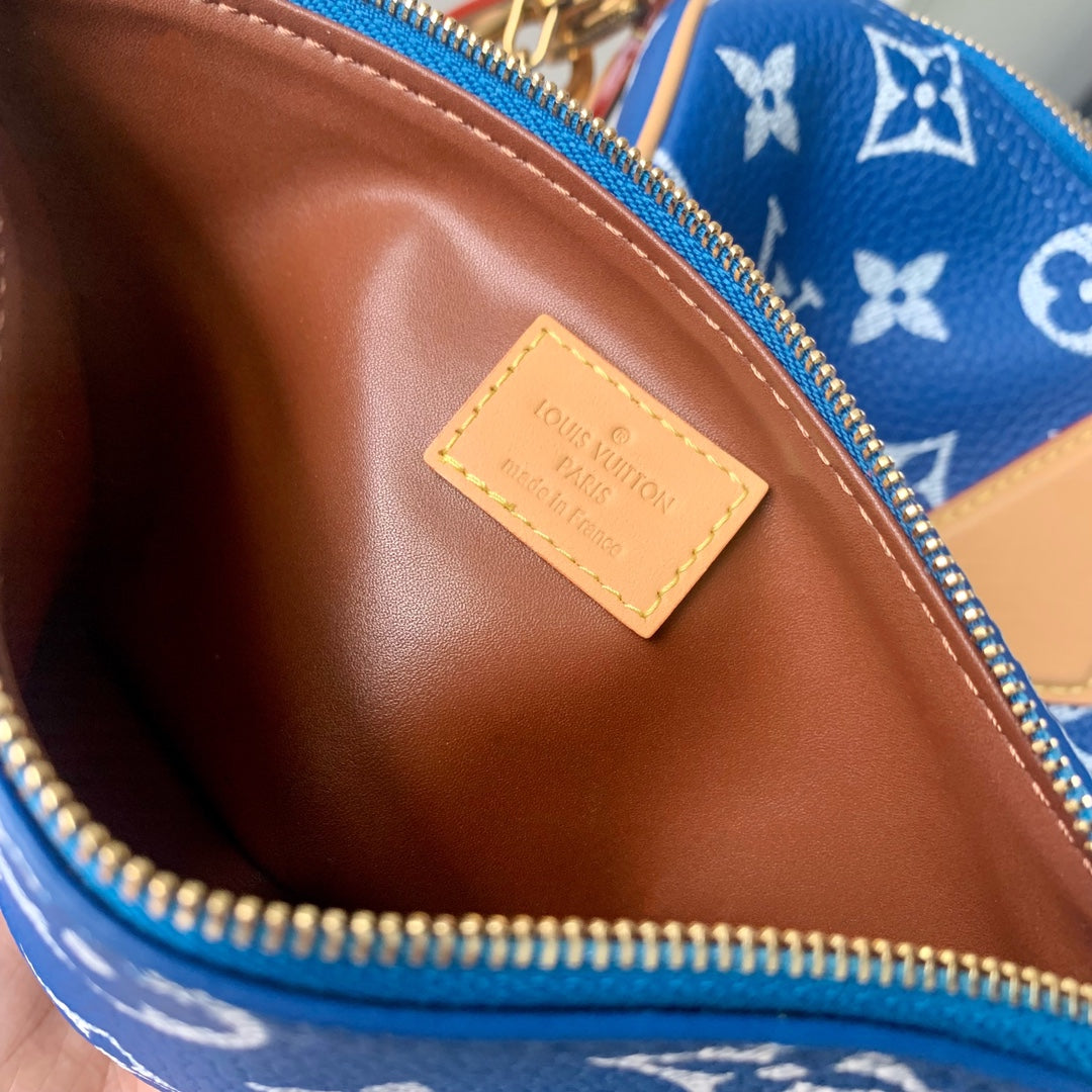 Louis Vuitton Speedy P9 Bandoulière 40 M24418 Blue Soft calfskin