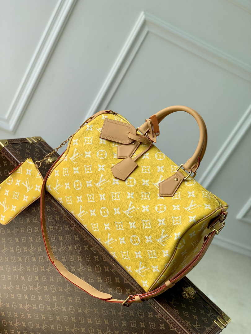 Louis Vuitton Speedy P9 Bandoulière 40 M24419 Yellow Soft calfskin