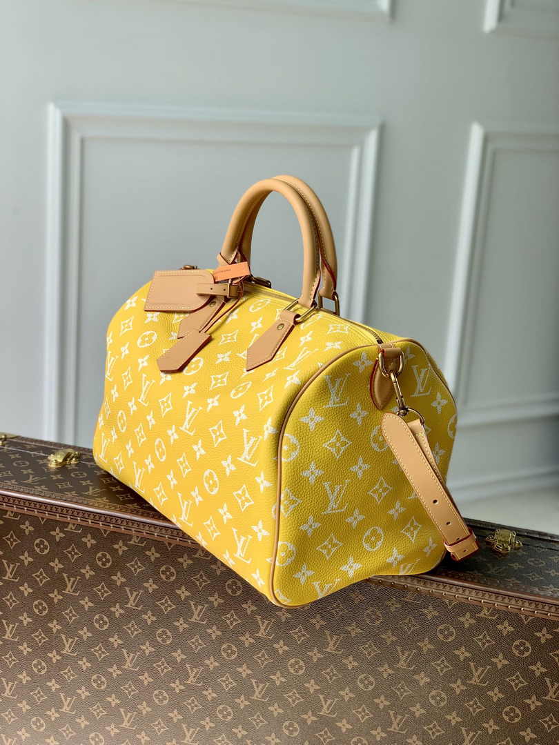 Louis Vuitton Speedy P9 Bandoulière 40 M24419 Yellow Soft calfskin