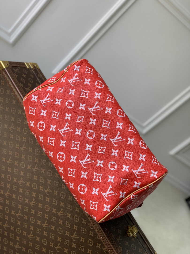 Louis Vuitton Speedy P9 Bandoulière 40 M24420 Red Soft calfskin