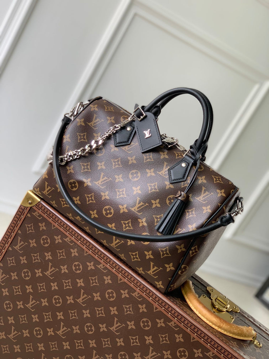 Louis Vuitton Speedy Soft 30 Dark M12243
