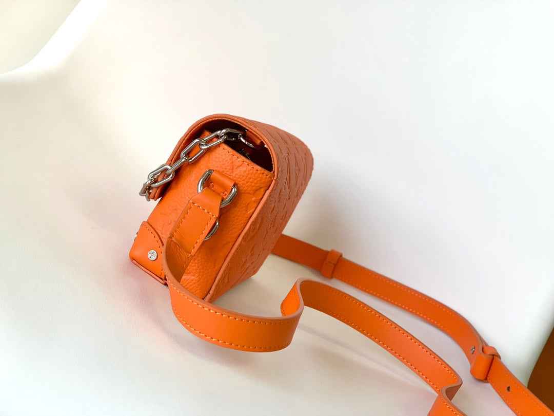 Louis Vuitton Steamer Wearable Wallet M82916 Orange Leather