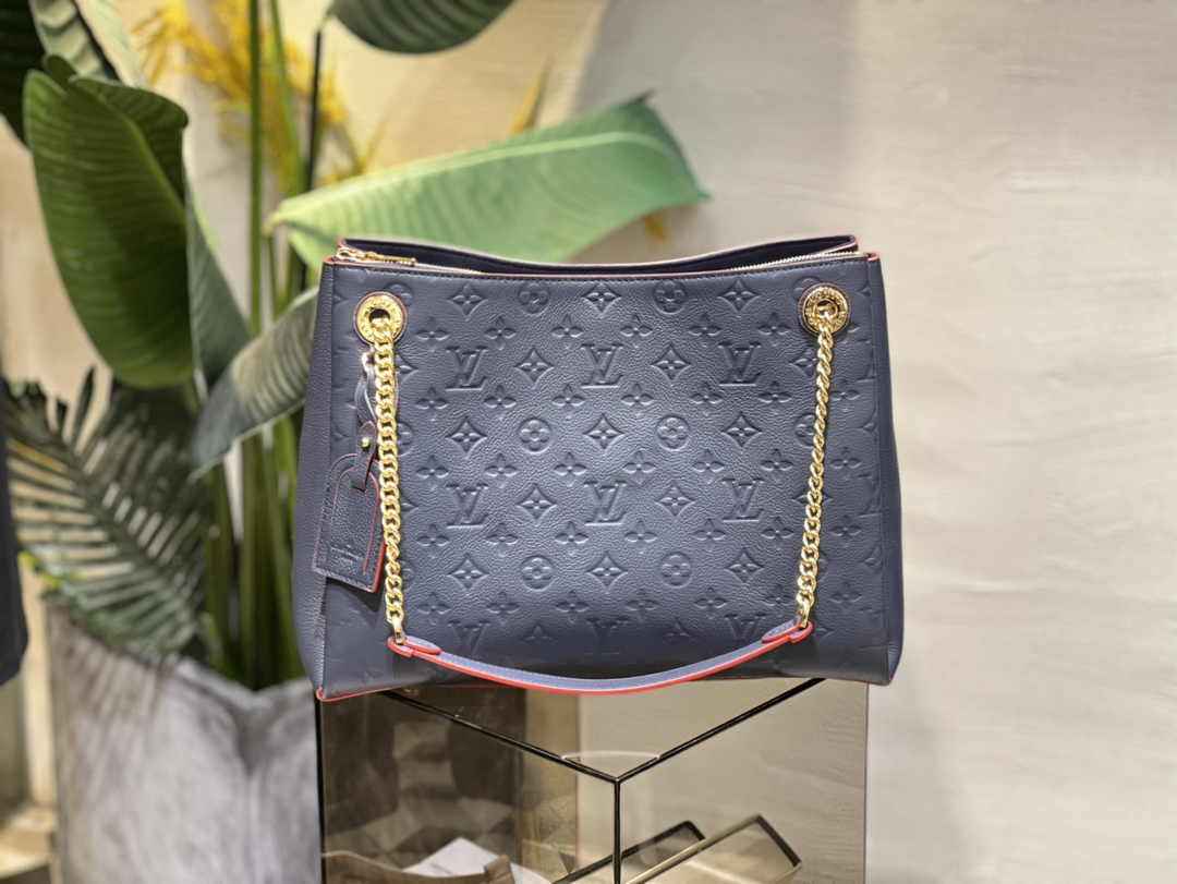 Louis Vuitton Surene Bag M43759 Navy Blue Monogram Empreinte - Default Title - View 1