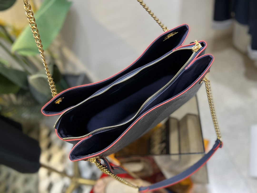 Louis Vuitton Surene Bag M43759 Navy Blue Monogram Empreinte - Default Title - View 6