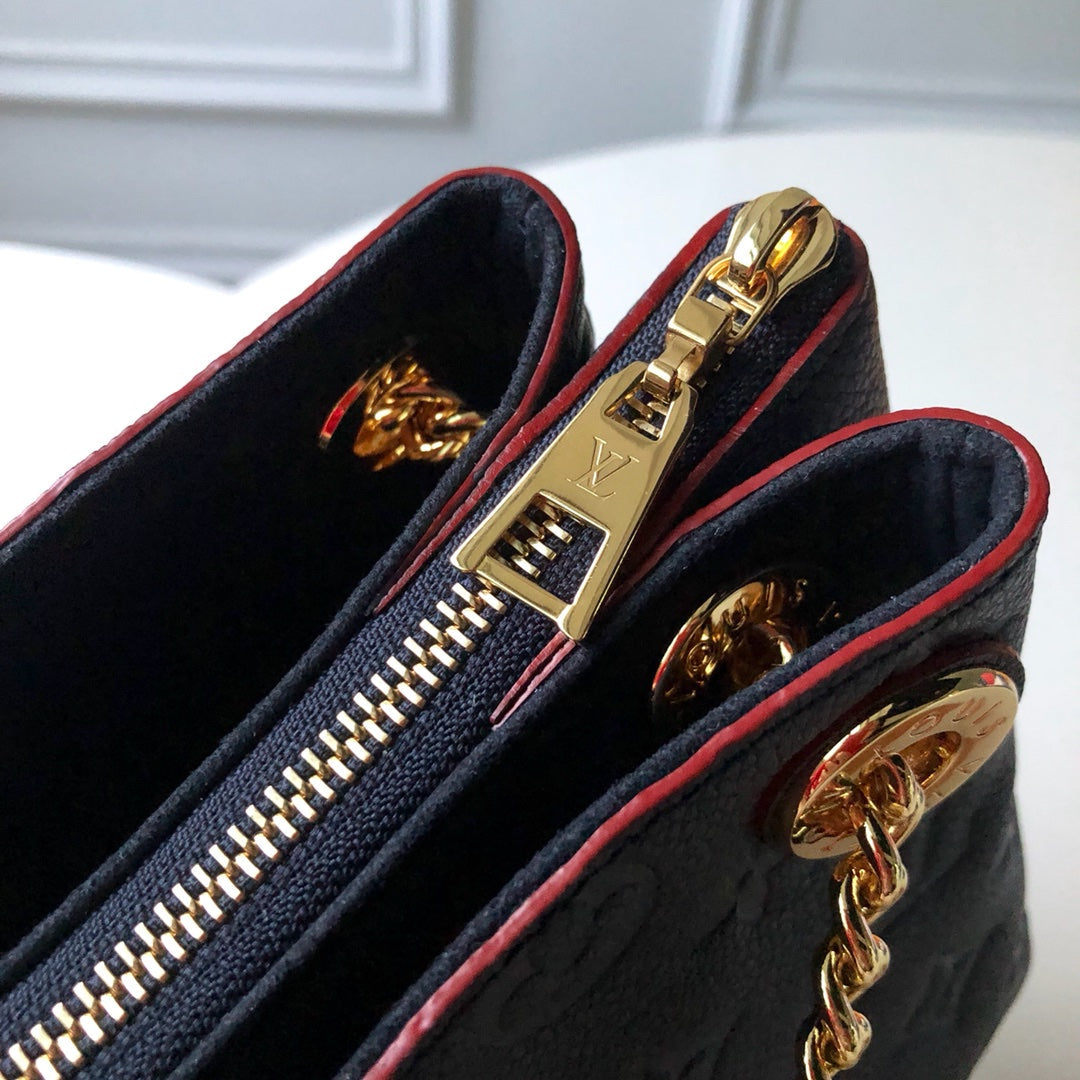 Louis Vuitton Surene BB Bag M43750 Navy Blue Monogram Empreinte - Default Title - View 8