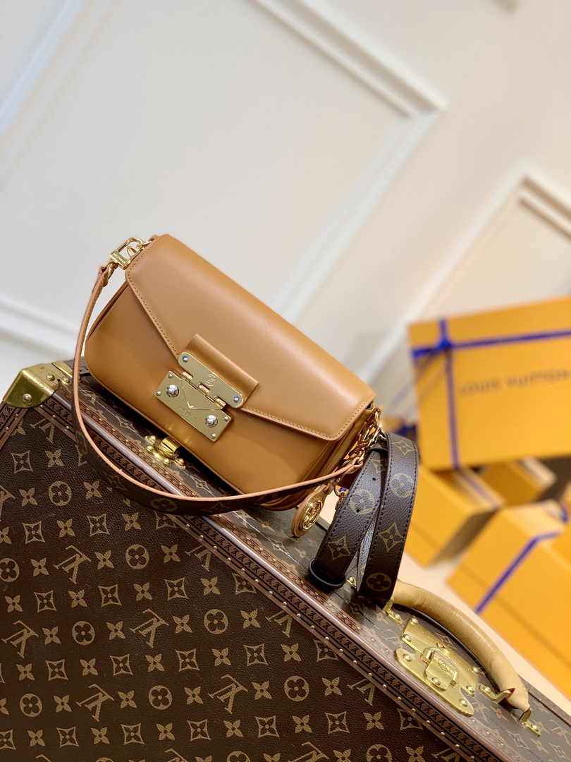 Louis Vuitton Swing Shoulder Bag M20396 Brown Leather - Default Title - View 1