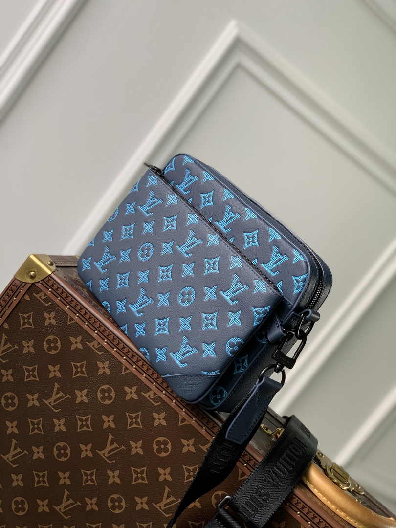 Louis Vuitton Trio Messenger M46604 Navy River Blue Calf leather - Default Title - View 3