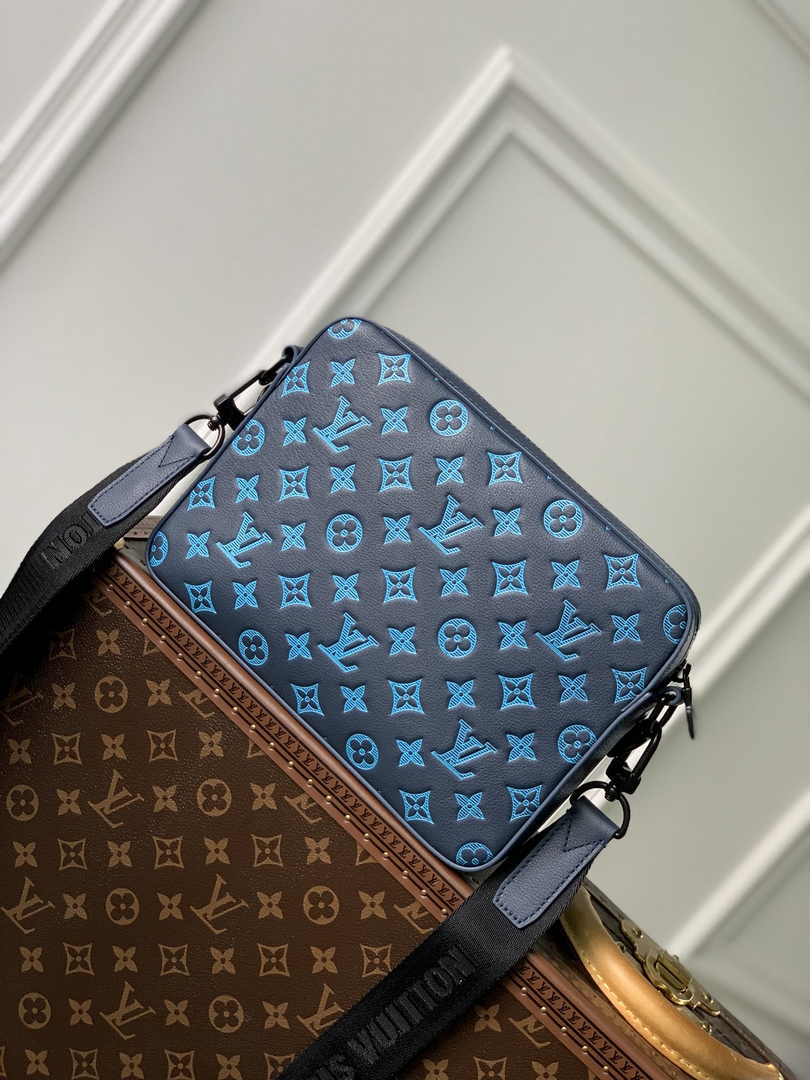 Louis Vuitton Trio Messenger M46604 Navy River Blue Calf leather - Default Title - View 2