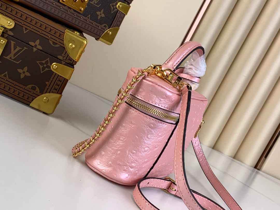 Louis Vuitton Vanity Chain Pouch N85820 Pink Ostrich leather - Default Title - View 2