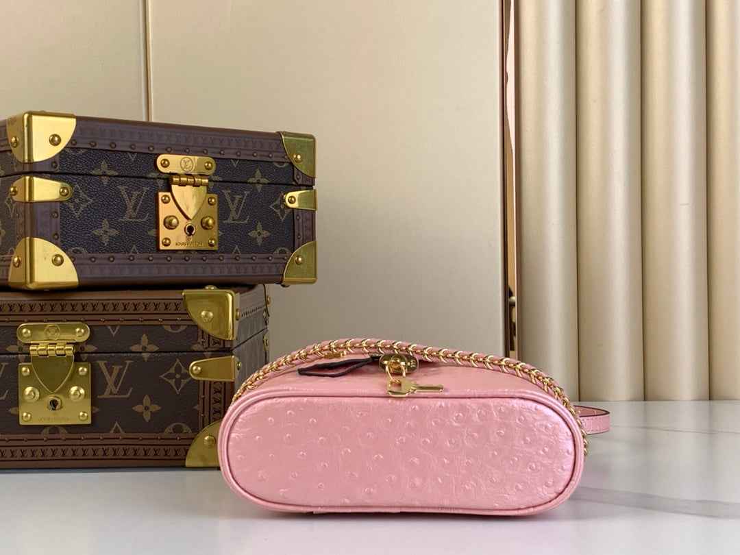 Louis Vuitton Vanity Chain Pouch N85820 Pink Ostrich leather - Default Title - View 4