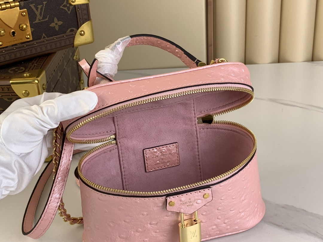 Louis Vuitton Vanity Chain Pouch N85820 Pink Ostrich leather - Default Title - View 8
