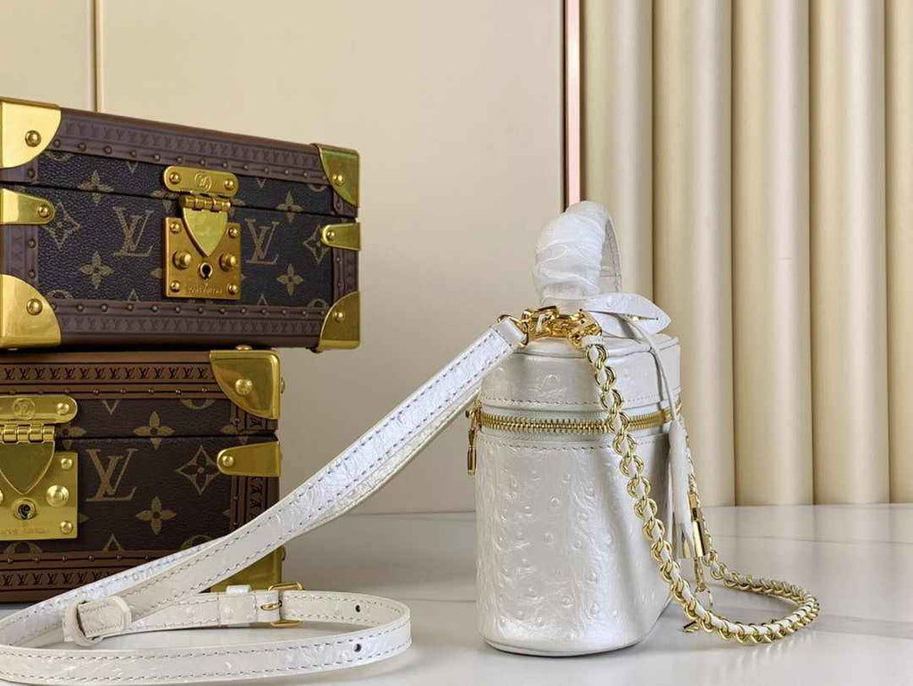 Louis Vuitton Vanity Chain Pouch N85911 Beige Ostrich leather - Default Title - View 2