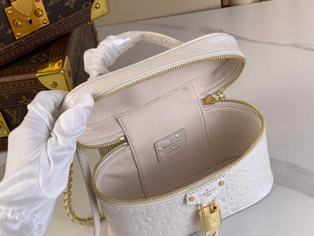 Louis Vuitton Vanity Chain Pouch N85911 Beige Ostrich leather - Default Title - View 8