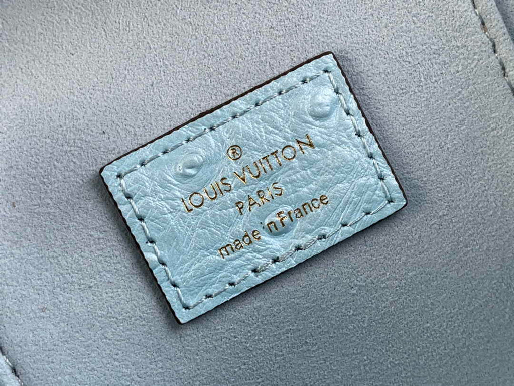 Louis Vuitton Vanity Chain Pouch N85806 Blue Ostrich leather - Default Title - View 9
