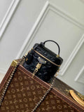 Louis Vuitton Vanity PM M25123 Black Puffy lambskin - Default Title - View 1