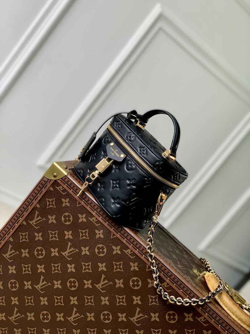 Louis Vuitton Vanity PM M25123 Black Puffy lambskin - Default Title - View 2
