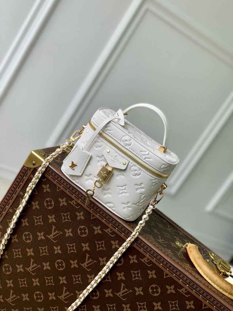 Louis Vuitton Vanity PM M25219 Beige Puffy lambskin - Default Title - View 1