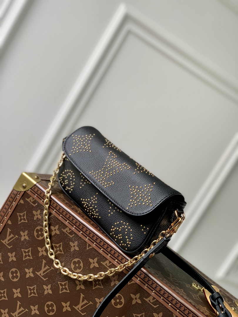 Louis Vuitton Wallet on Chain Ivy M82653 Black Leather - Default Title - View 4