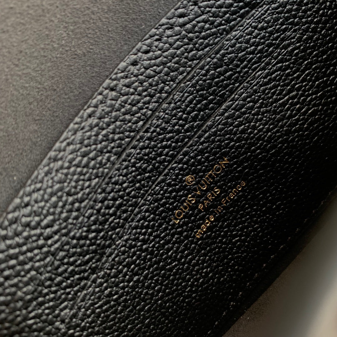 Louis Vuitton Wallet On Chain Lily M46919 Black Monogram Leather