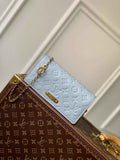 Louis Vuitton Wallet On Chain Lily M83233 Blue Monogram Leather