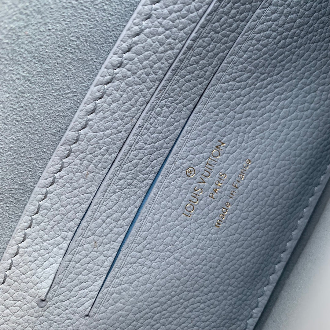 Louis Vuitton Wallet On Chain Lily M83233 Blue Monogram Leather