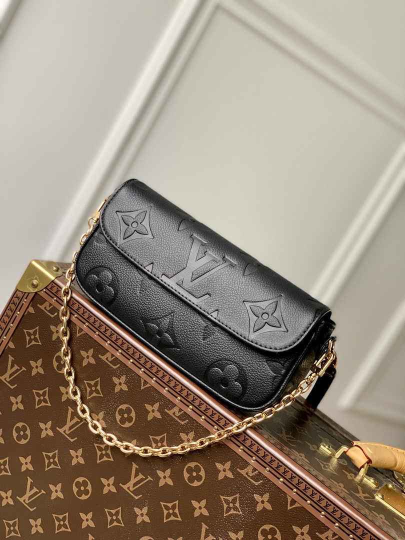 Louis Vuitton Wallet On Chain Lvy M82154 Black Monogram Leather - Default Title - View 3