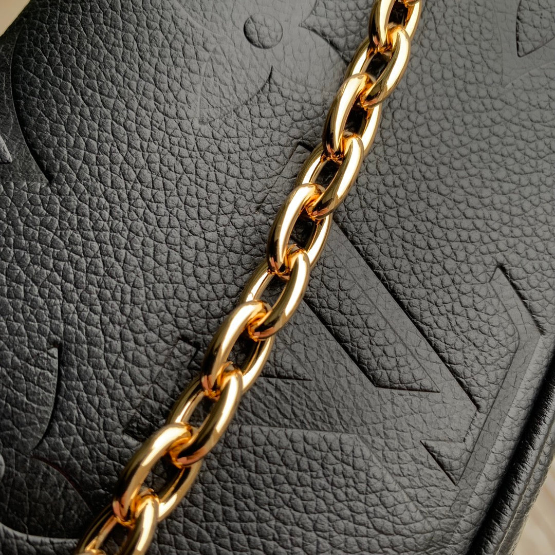 Louis Vuitton Wallet On Chain Lvy M82154 Black Monogram Leather - Default Title - View 6