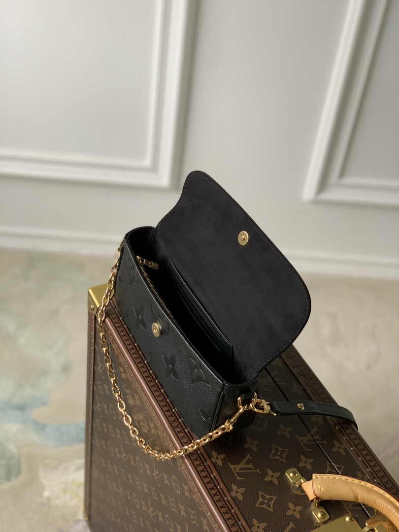 Louis Vuitton Wallet On Chain Lvy M82154 Black Monogram Leather - Default Title - View 7