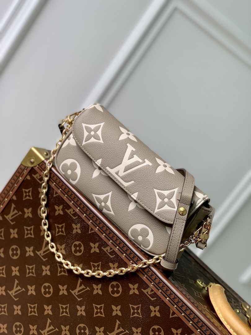 Louis Vuitton Wallet On Chain Lvy M82211 Gray Monogram Leather - Default Title - View 3