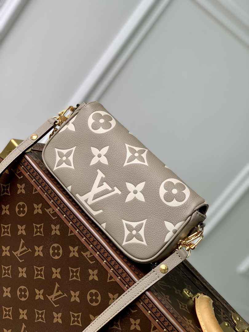 Louis Vuitton Wallet On Chain Lvy M82211 Gray Monogram Leather - Default Title - View 2