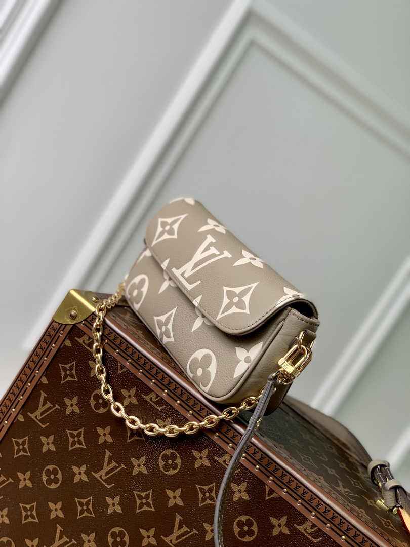 Louis Vuitton Wallet On Chain Lvy M82211 Gray Monogram Leather - Default Title - View 4