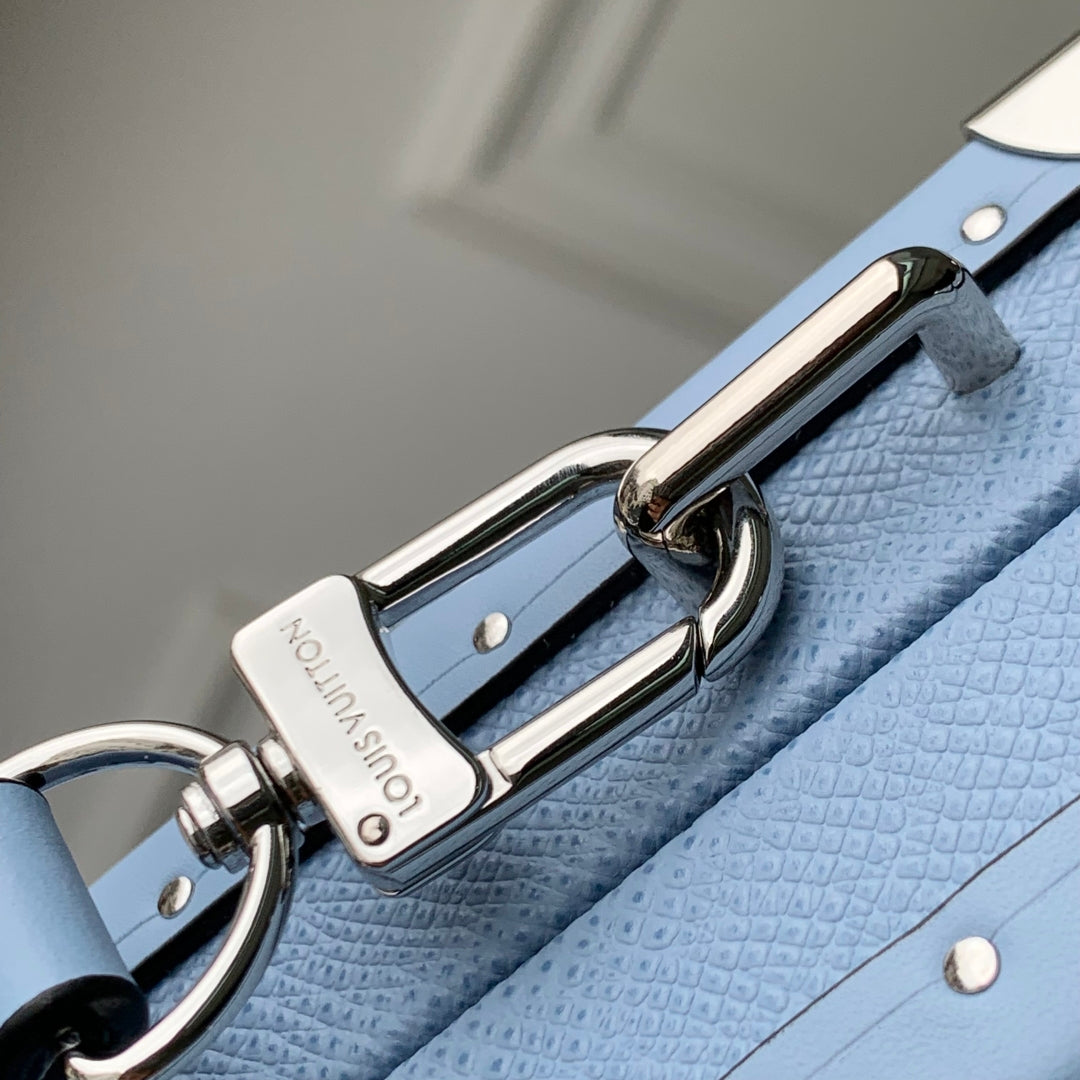 Louis Vuitton Wallet Trunk Taigarama M13562 Denim Blue