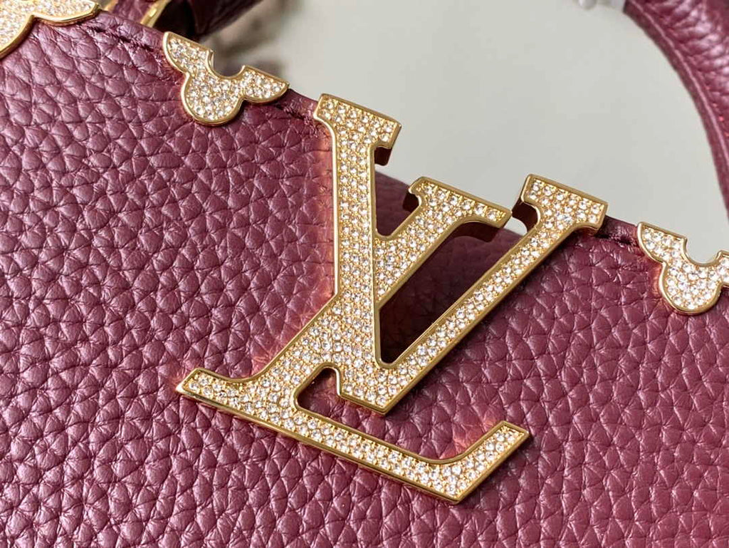 Louis Vuitton Capucines Mini M56669 Wine Red Taurillon leather