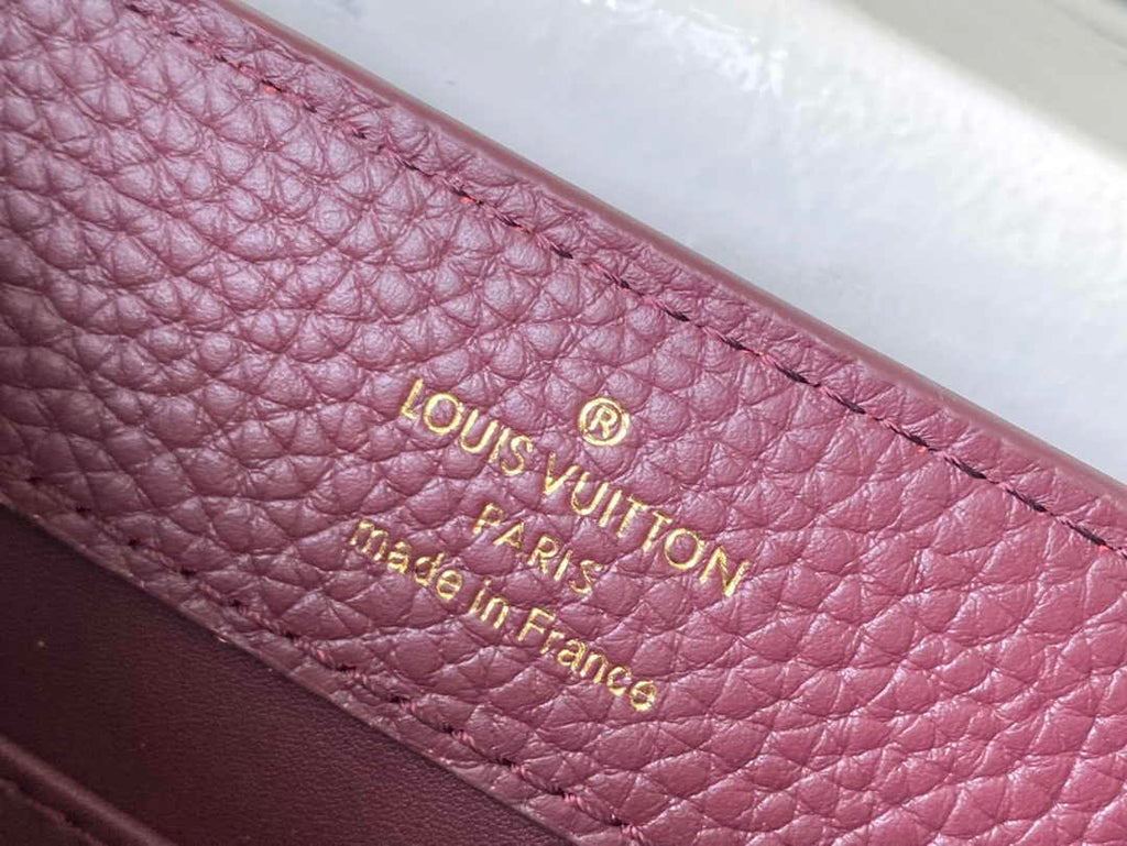Louis Vuitton Capucines Mini M56669 Wine Red Taurillon leather