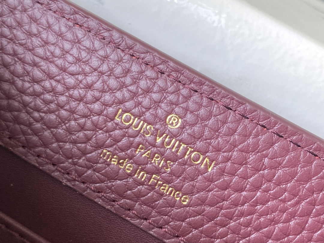 Louis Vuitton Capucines Mini M56669 Wine Red Taurillon leather