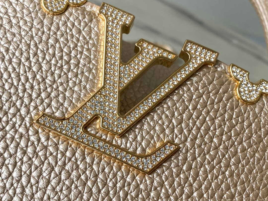 Louis Vuitton Capucines Mini M56669 Gold Taurillon leather
