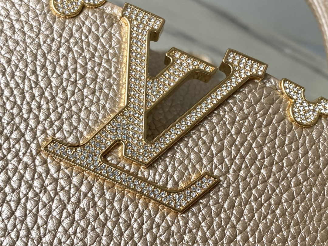 Louis Vuitton Capucines Mini M56669 Gold Taurillon leather