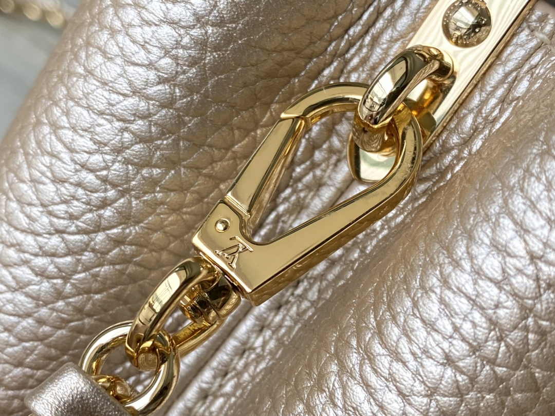 Louis Vuitton Capucines Mini M56669 Gold Taurillon leather