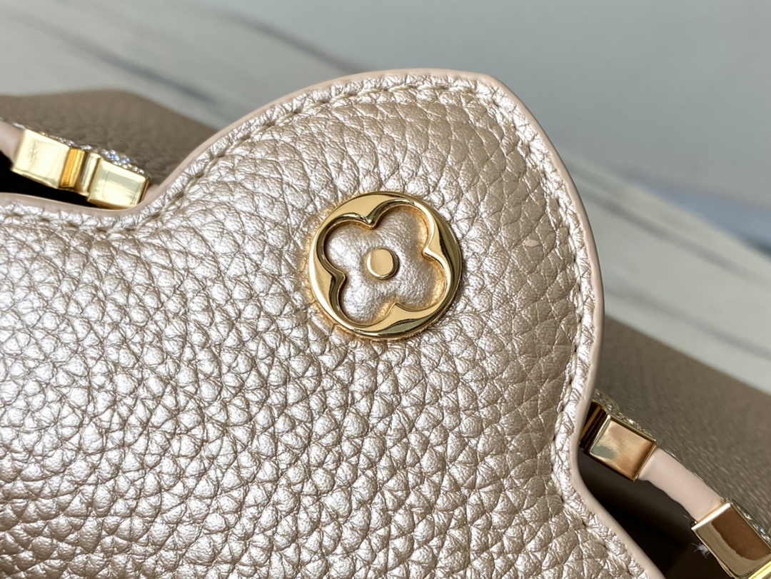 Louis Vuitton Capucines Mini M56669 Gold Taurillon leather