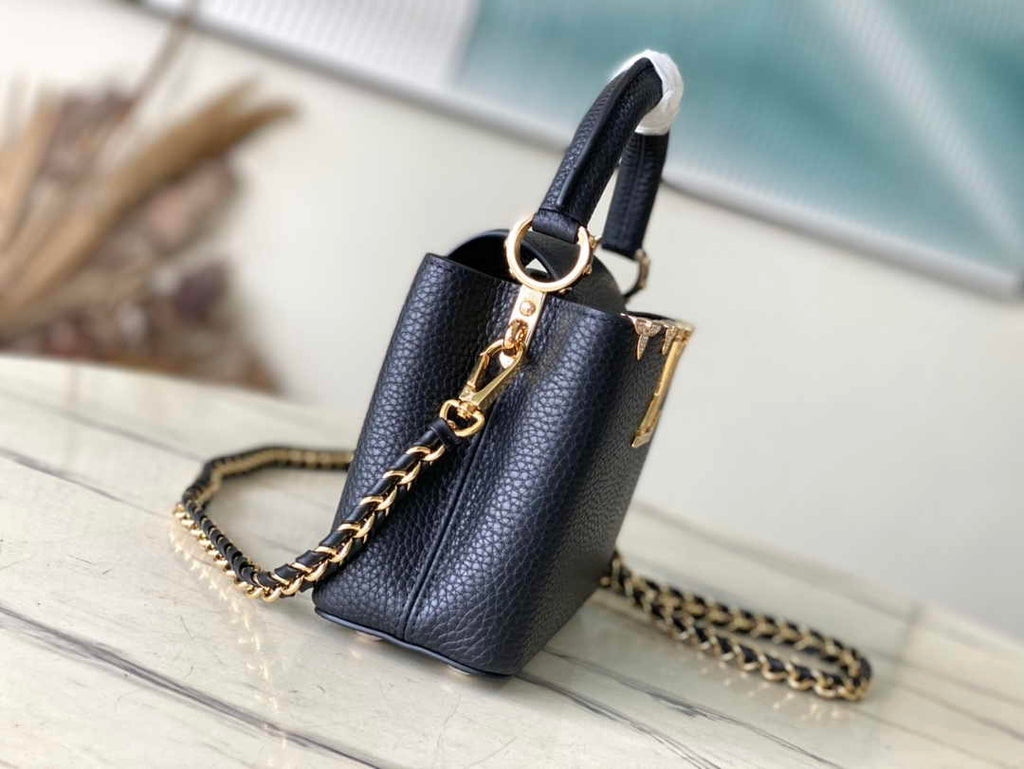 Louis Vuitton Capucines Mini M56669 Black Taurillon leather
