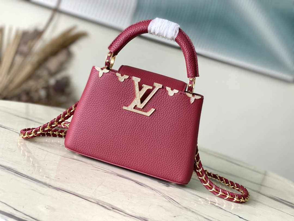 Louis Vuitton Capucines Mini M56669 Red Taurillon leather