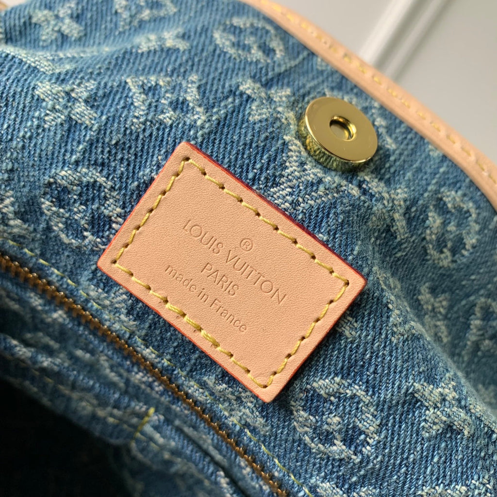 Louis Vuitton CarryAll MM Bag M46855 Denim Blue - Default Title - View 8