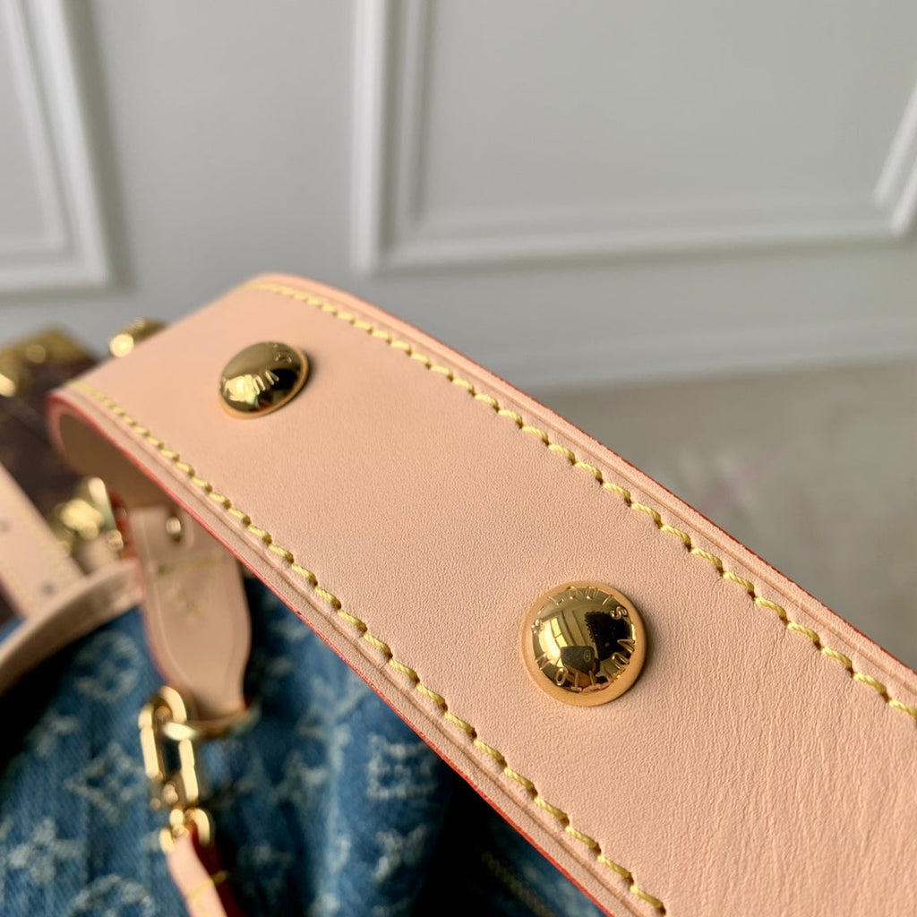 Louis Vuitton CarryAll MM Bag M46855 Denim Blue - Default Title - View 9