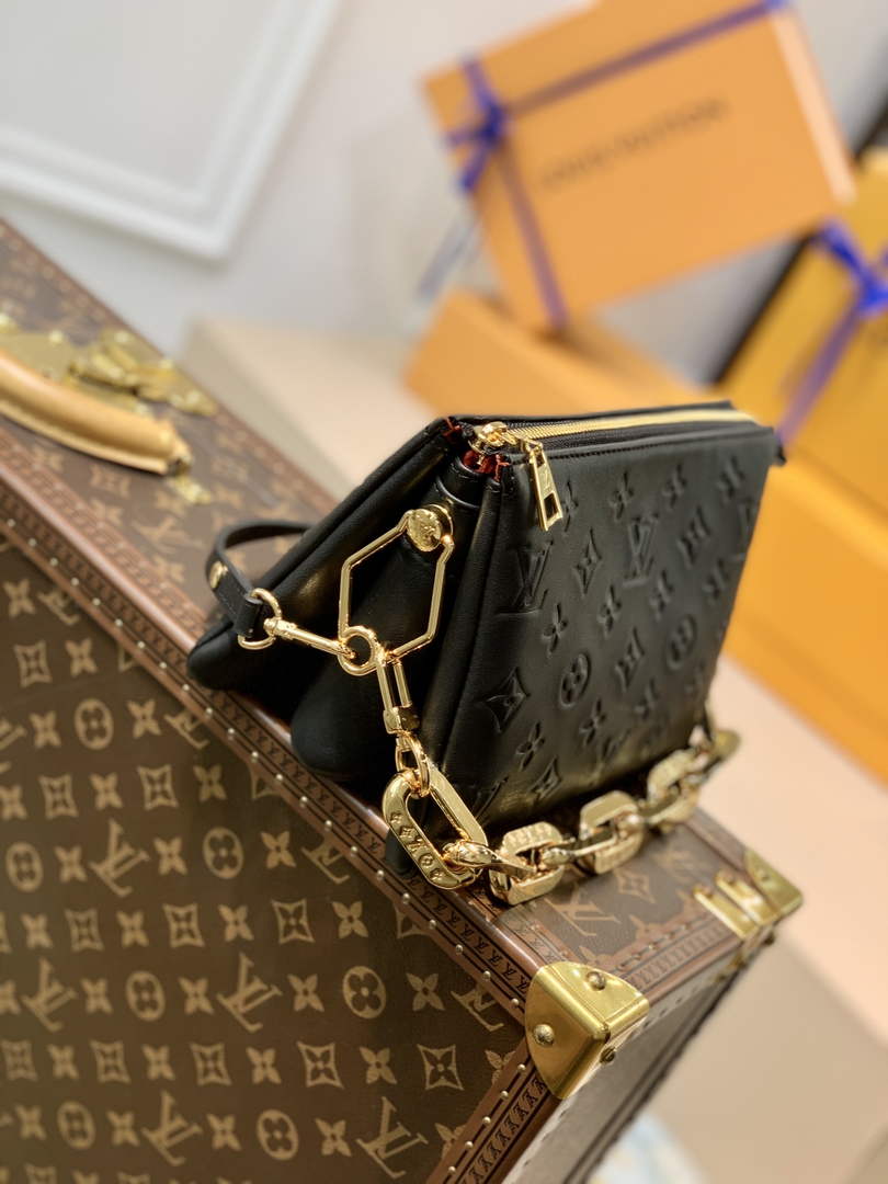LV M20574 Louis Vuitton Coussin BB Handbags Black